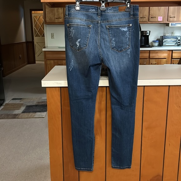 Judy Blue Women's Leopard Print Patch Skinny Jeans 32x29.5 Mid-rise JB8265MD
Y - Picture 5 of 17